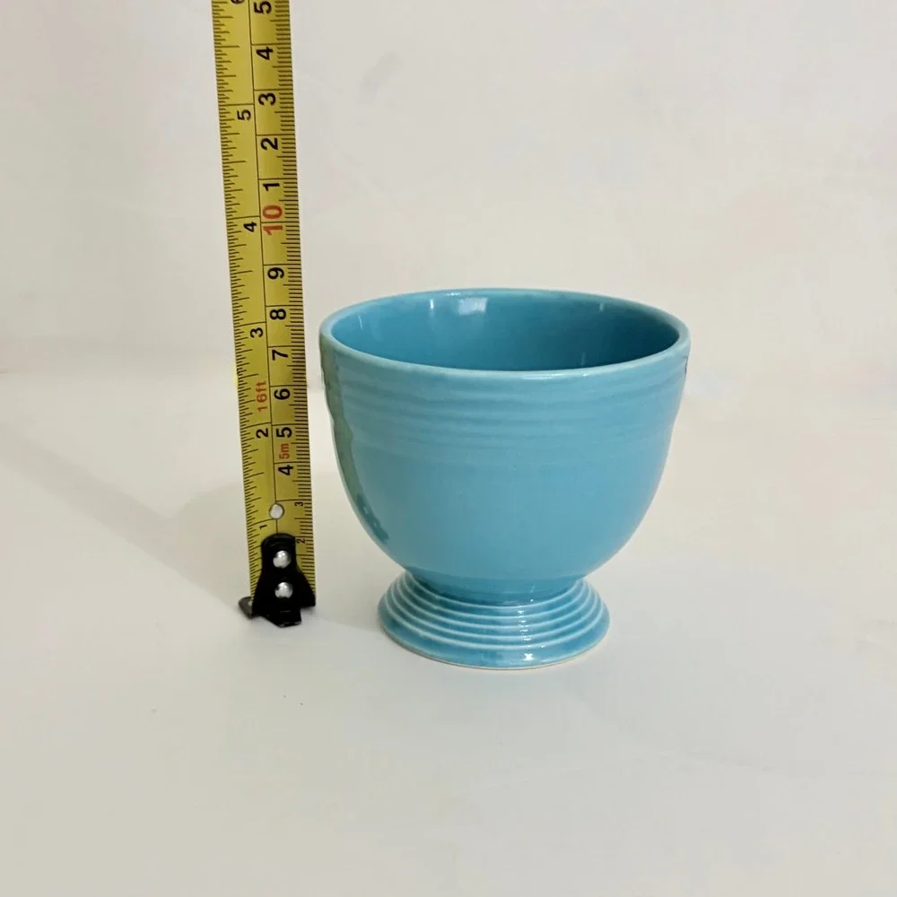 Vintage Homer Laughlin FIESTA Turquoise Egg Cup 3